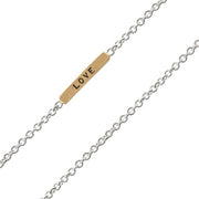 HEATHER B MOORE 2mm Silver Love Always Chain